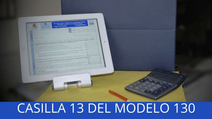 modelo 130 casilla 13 telemática