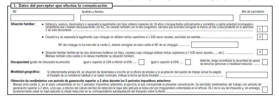 modelo 145 primeros datos